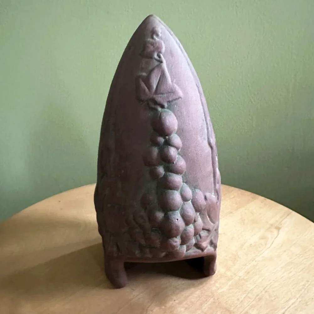 Vintage Pocket Vase with Grape Pattern